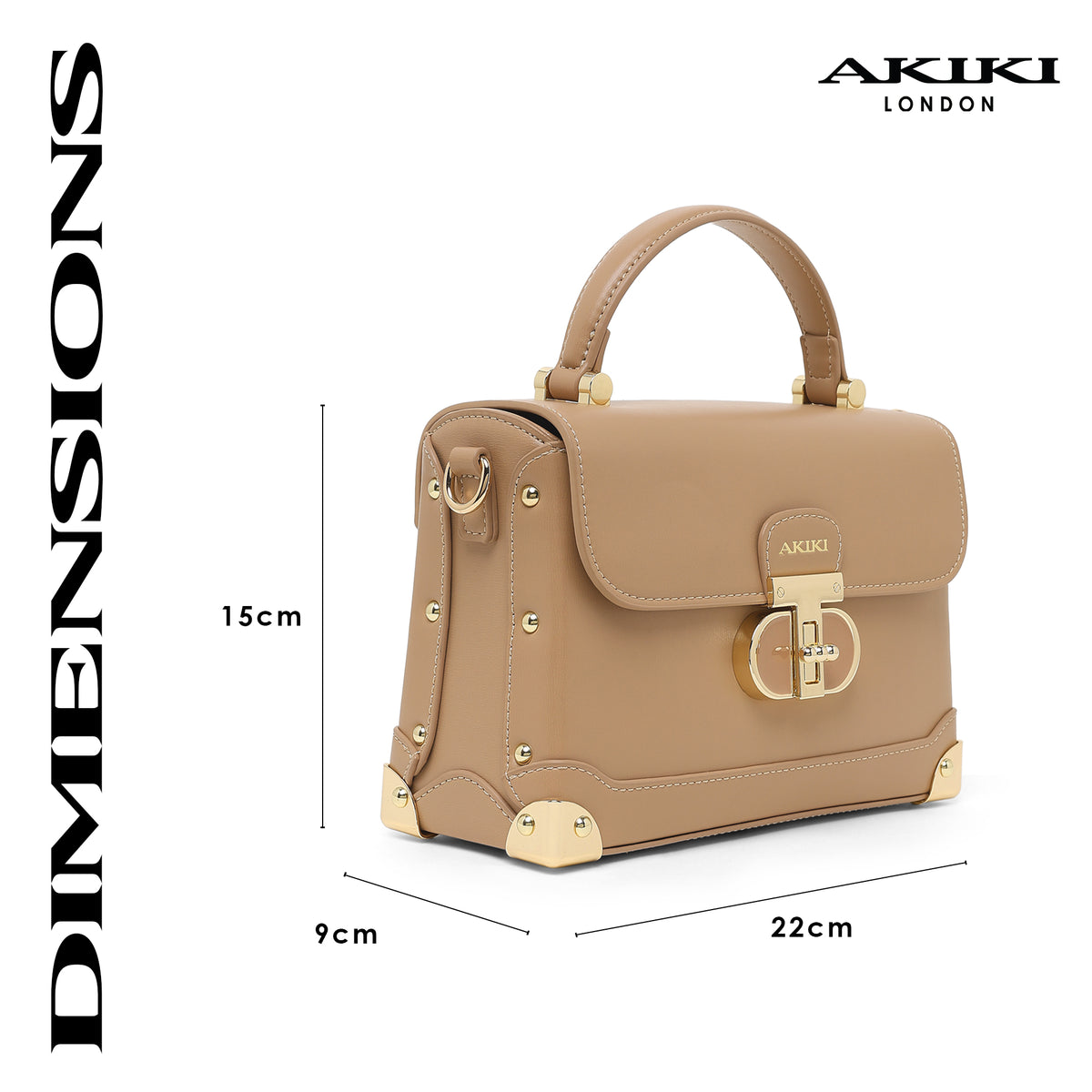Westminster Small Satchel Bag Beige