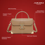 Westminster Small Satchel Bag Beige