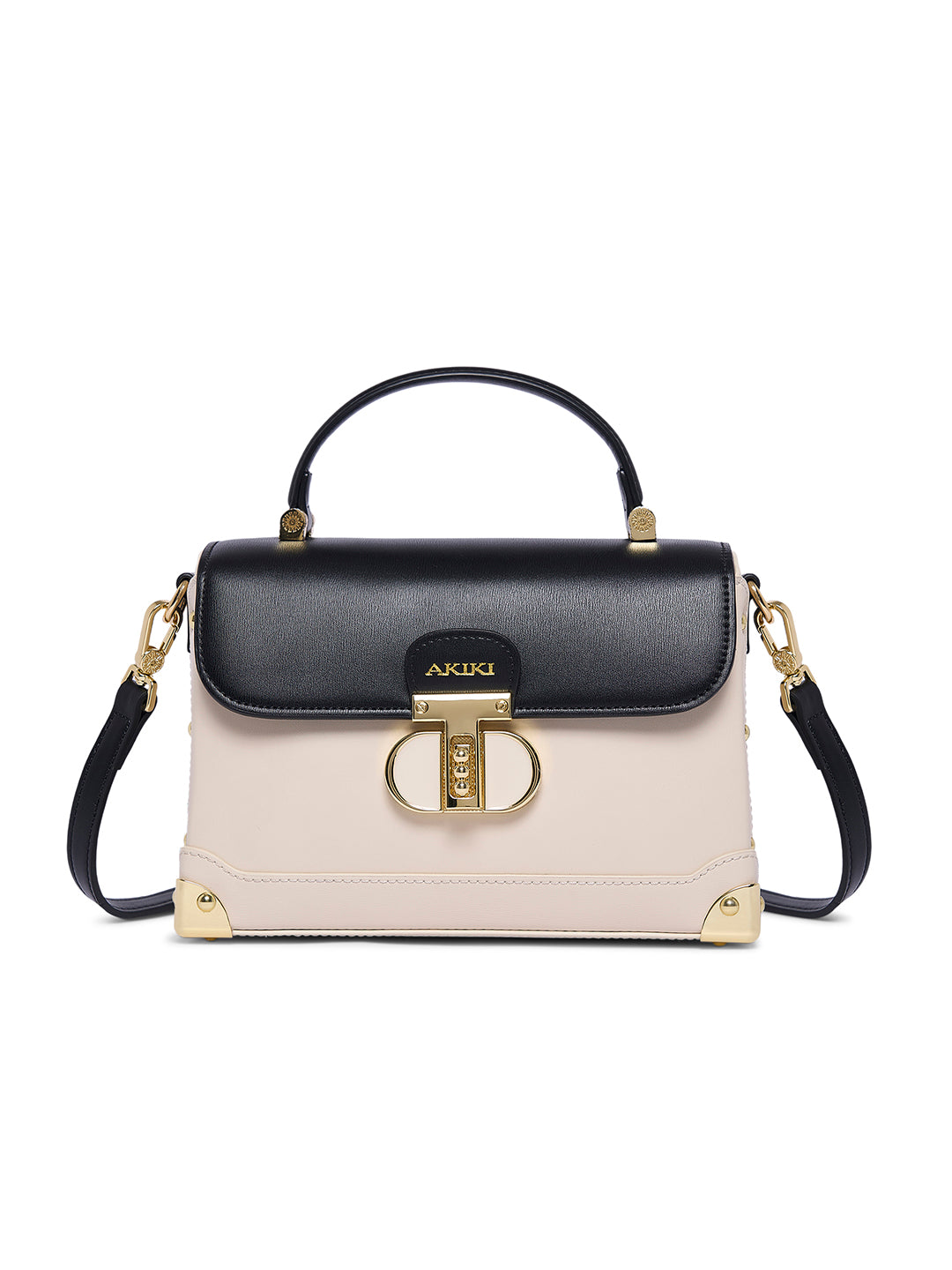 Westminster Small Satchel Bag White/Black