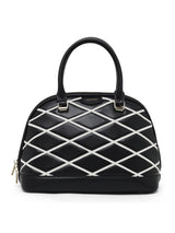 Buckingham Medium Dome Satchel Bag Black