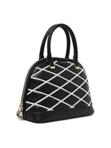 Buckingham Medium Dome Satchel Bag Black