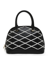 Buckingham Medium Dome Satchel Bag Black