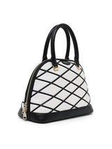 Buckingham Medium Dome Satchel Bag White