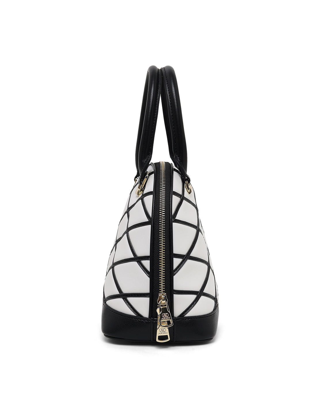 Buckingham Medium Dome Satchel Bag White