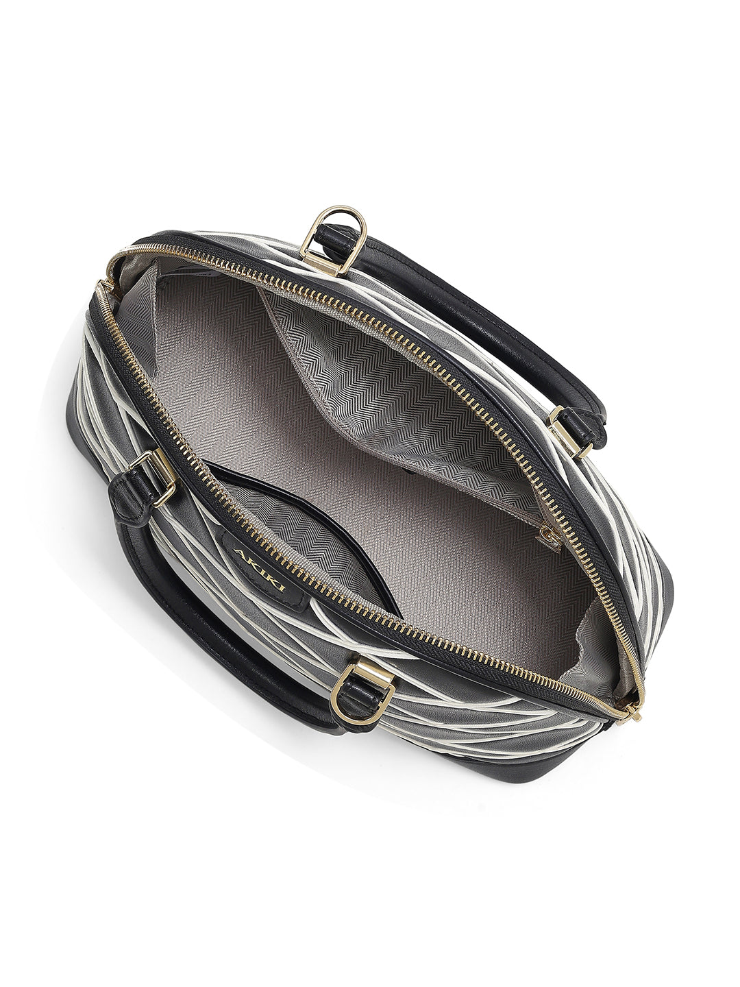 Buckingham Medium Dome Satchel Bag White