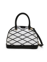 Buckingham Medium Dome Satchel Bag White