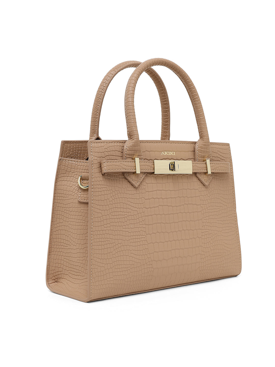 Kensington Medium Satchel Bag Beige