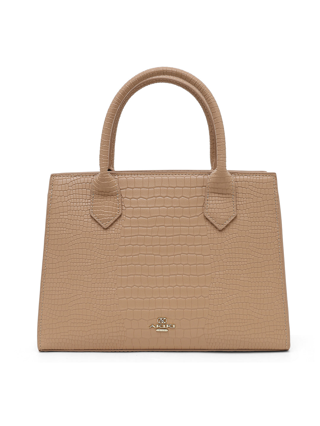 Kensington Medium Satchel Bag Beige