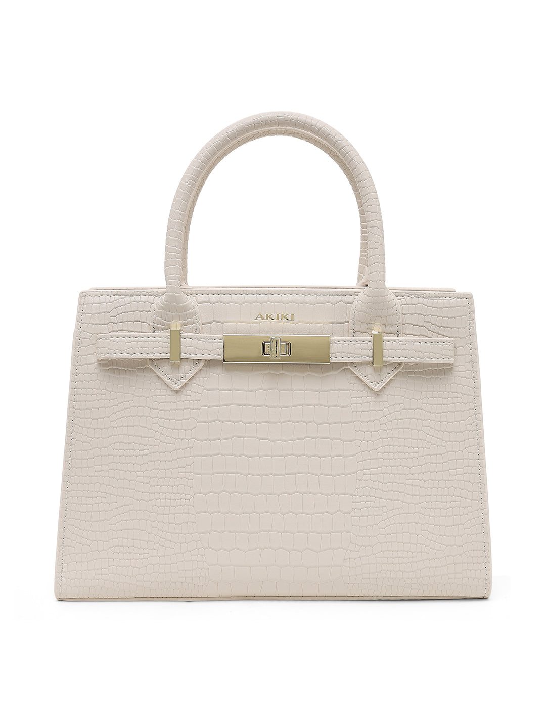 Kensington Medium Satchel Bag White