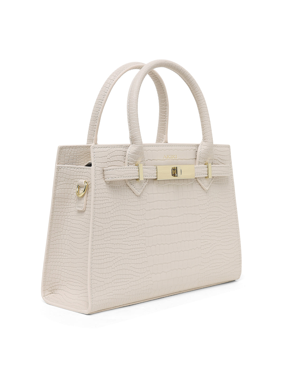 Kensington Medium Satchel Bag White