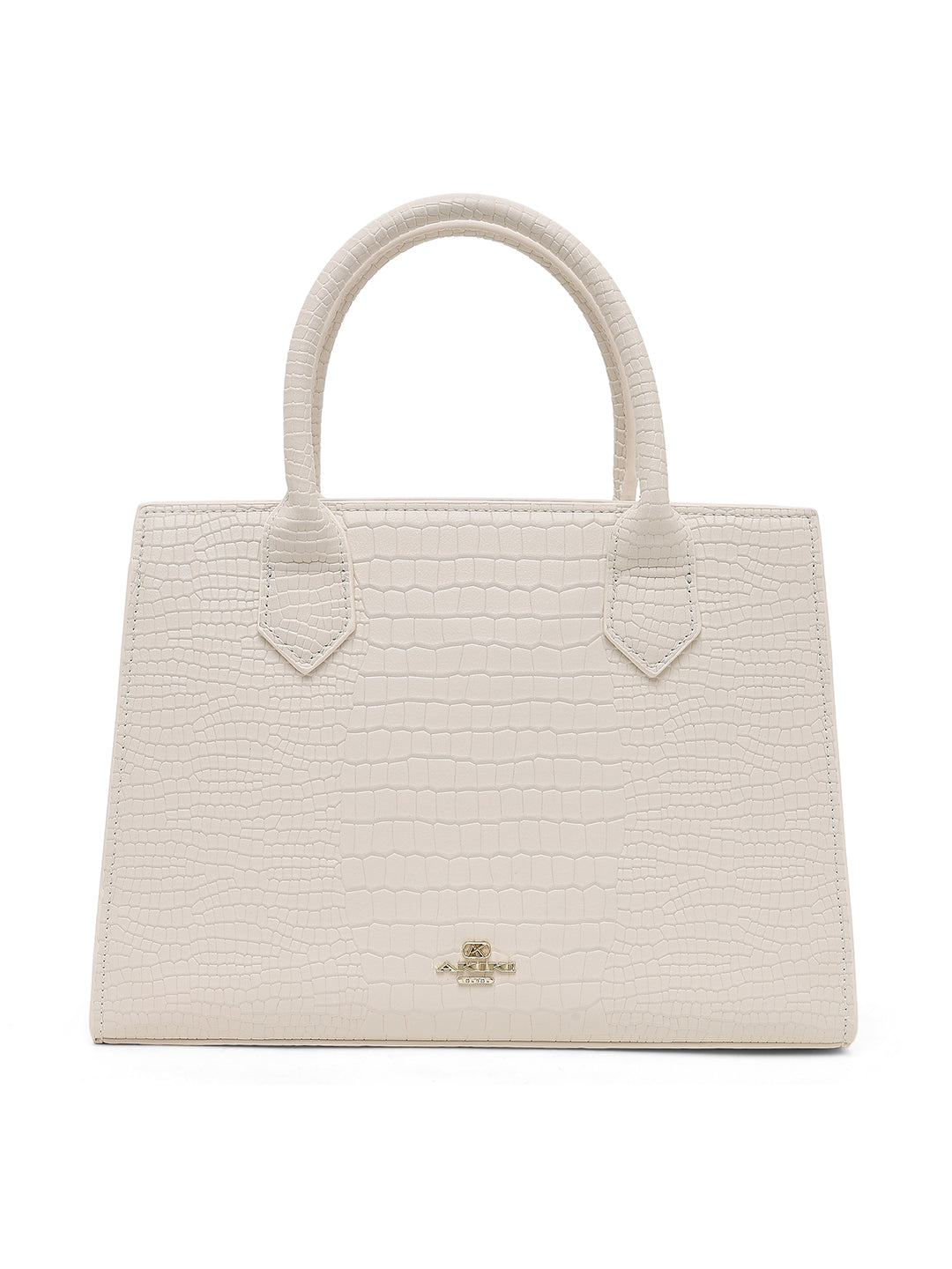 Kensington Medium Satchel Bag White