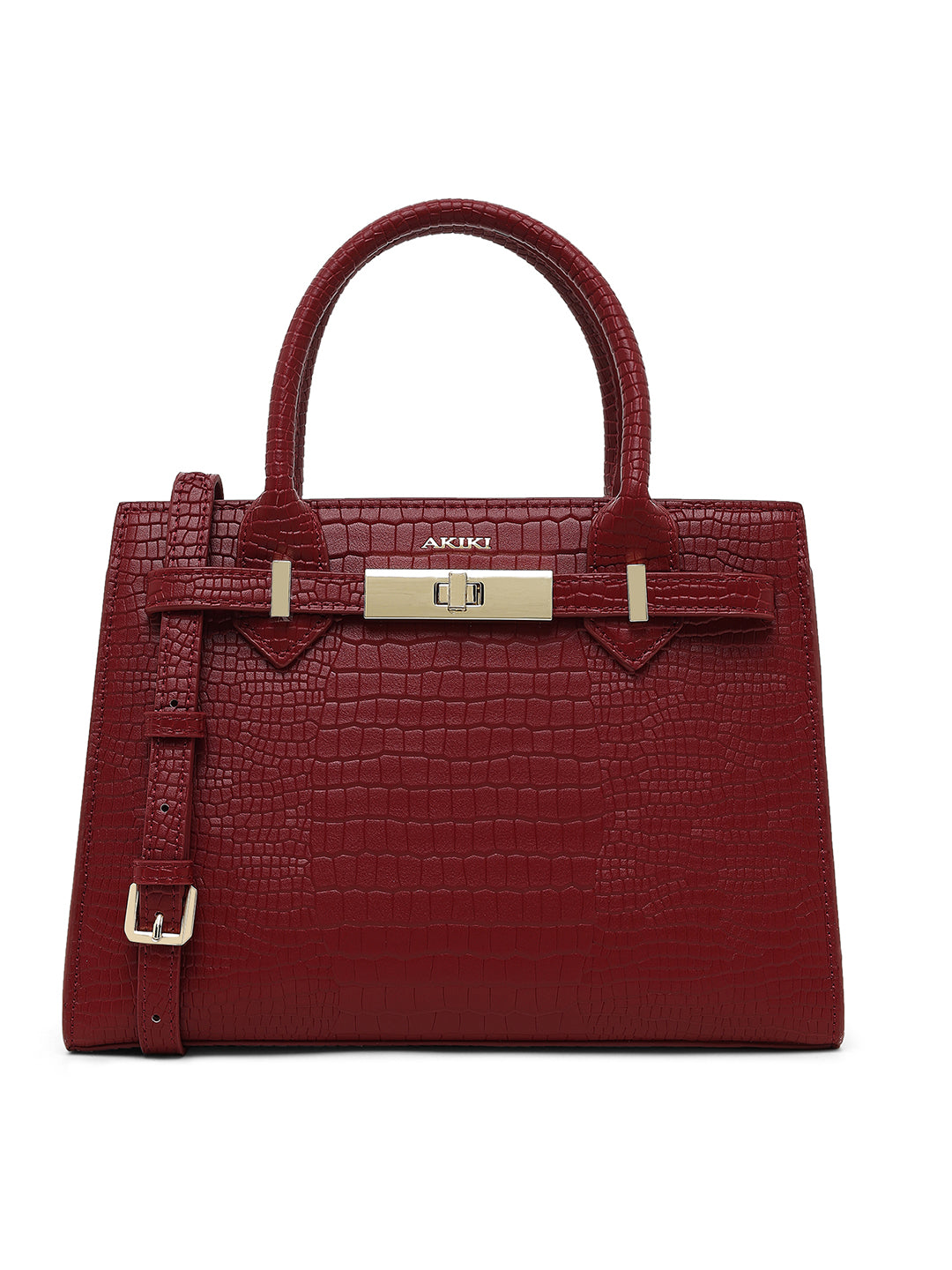 Kensington Medium Satchel Bag Red