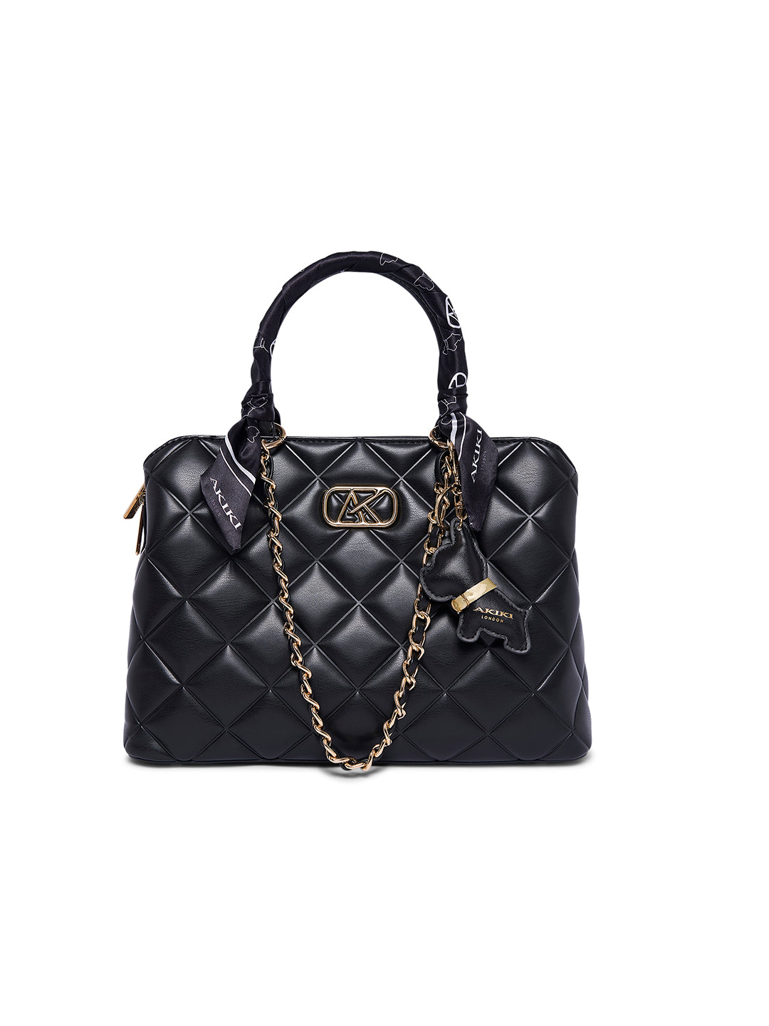 Waterloo 13 Medium Satchel Bag Black