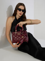 Whitehall 11 Small Satchel Bag Wine