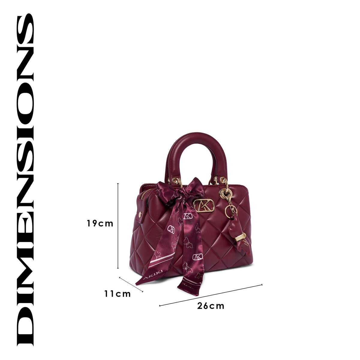 Whitehall 11 Small Satchel Bag Wine