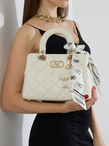Whitehall 11 Small Satchel Bag Off White