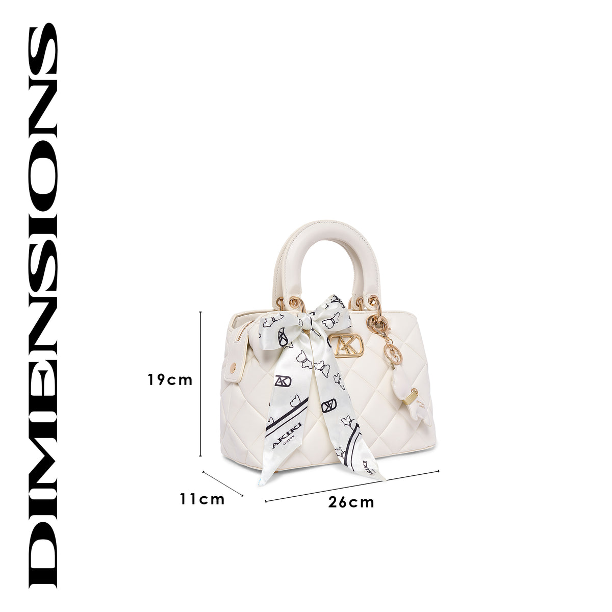 Whitehall 11 Small Satchel Bag Off White