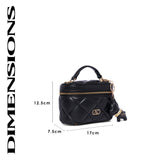 Clapham 7 Small Vanity Bag Black