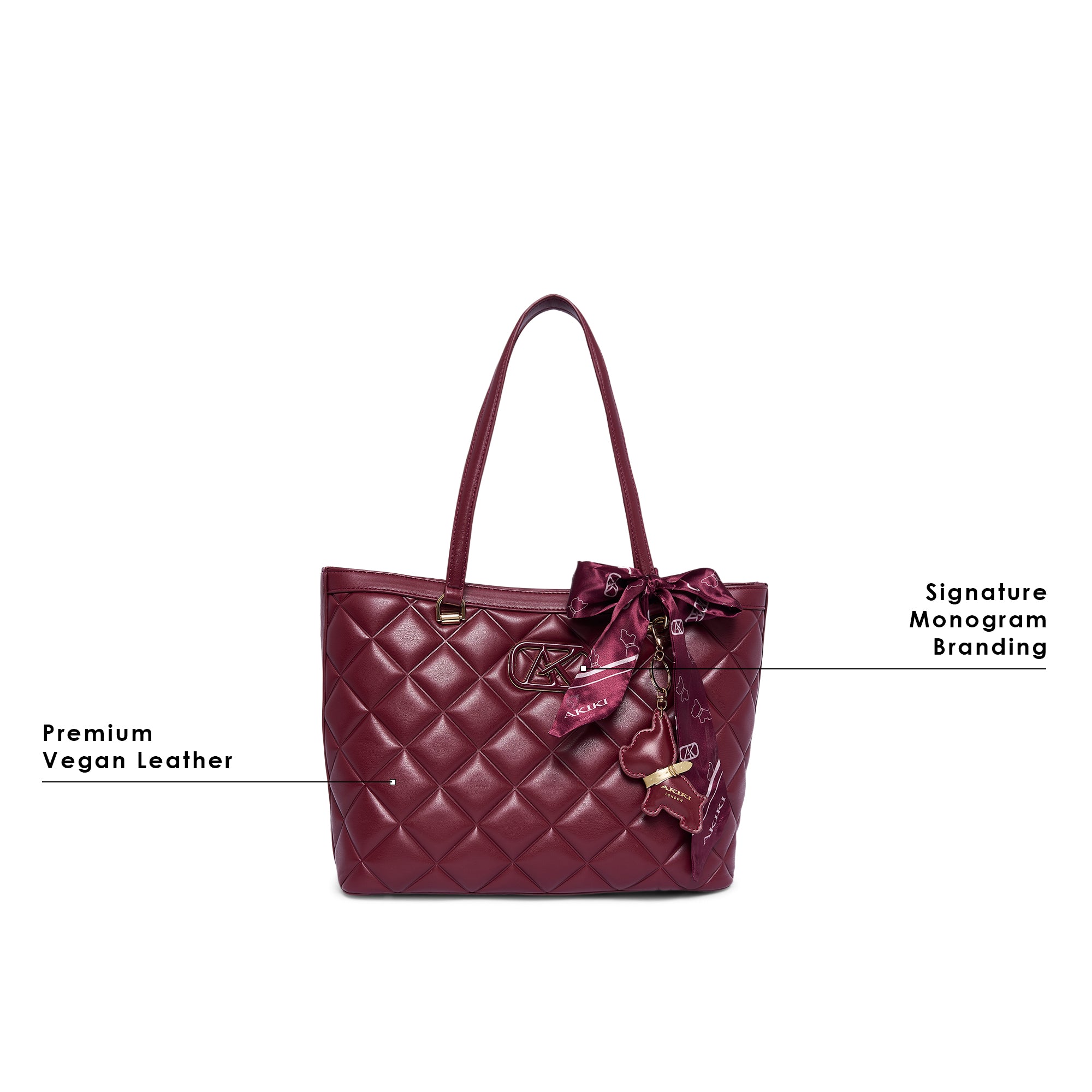 Vauxhall 36 Large Tote Bag Wine