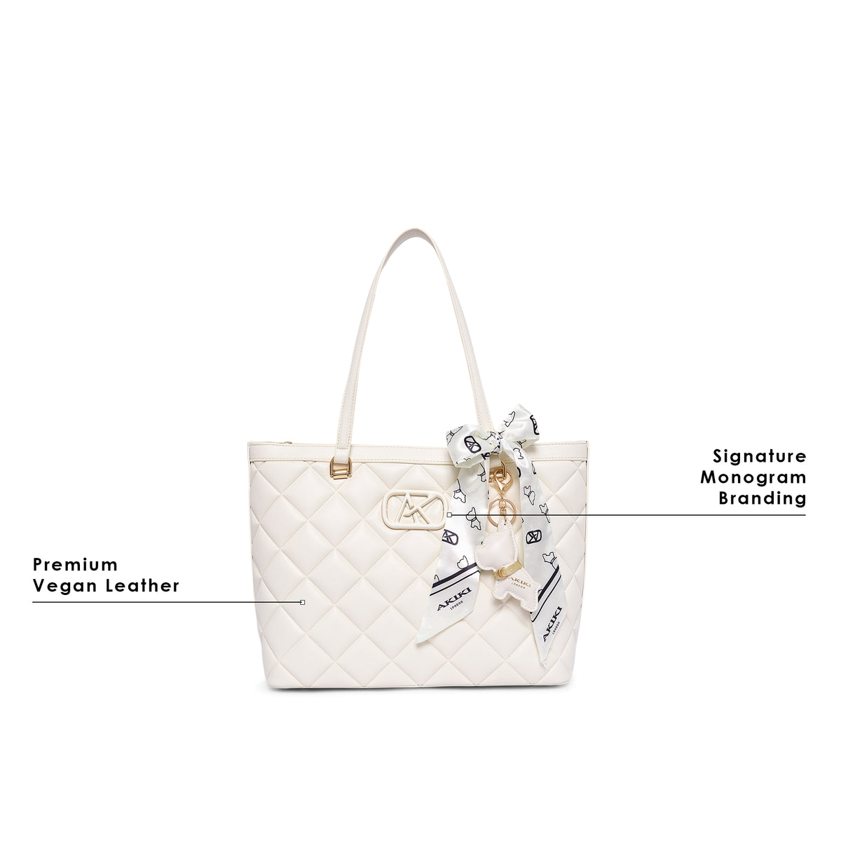 Vauxhall 36 Large Tote Bag Off White