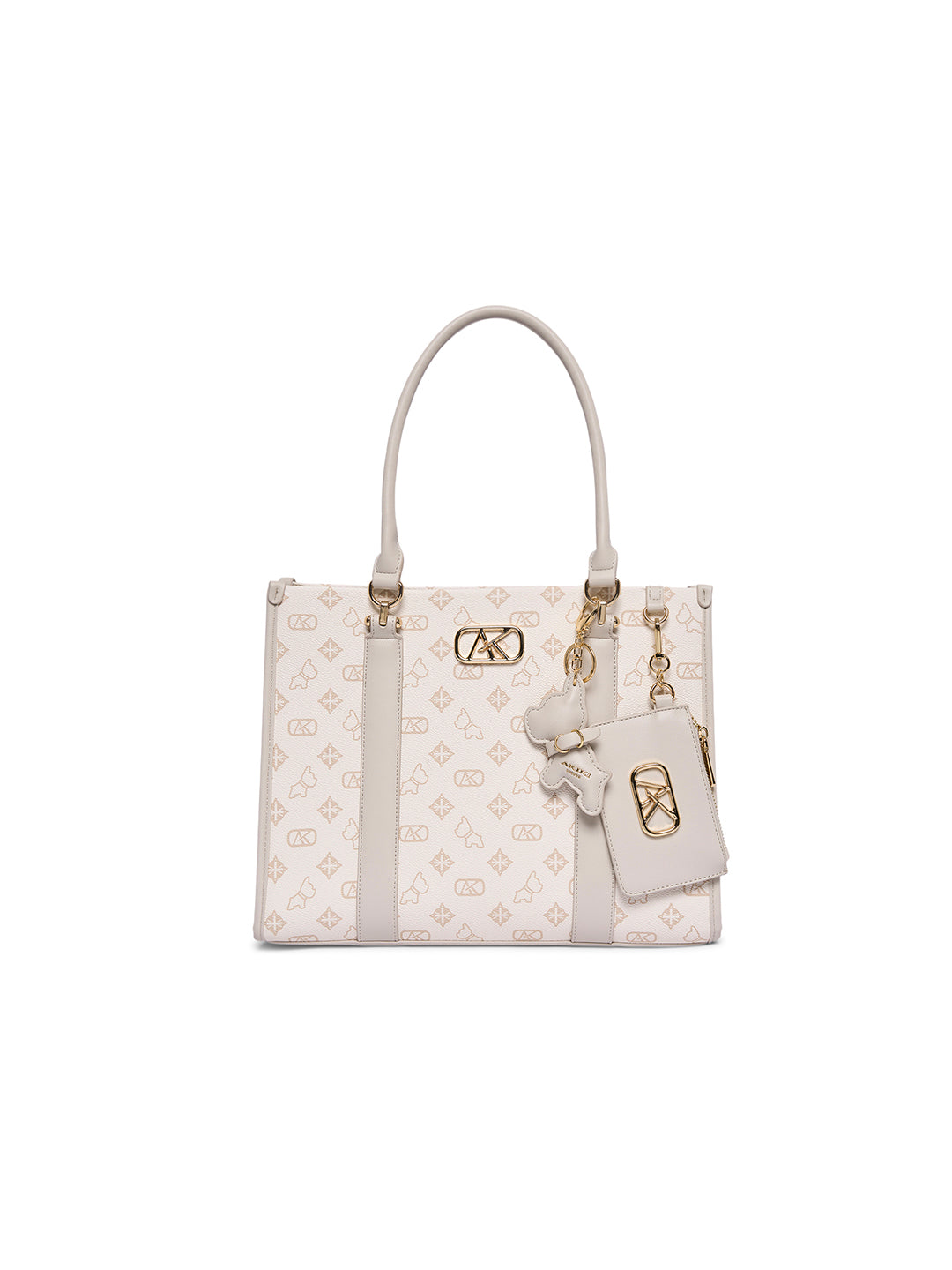 Holborn Large Box Satchel Bag Off White
