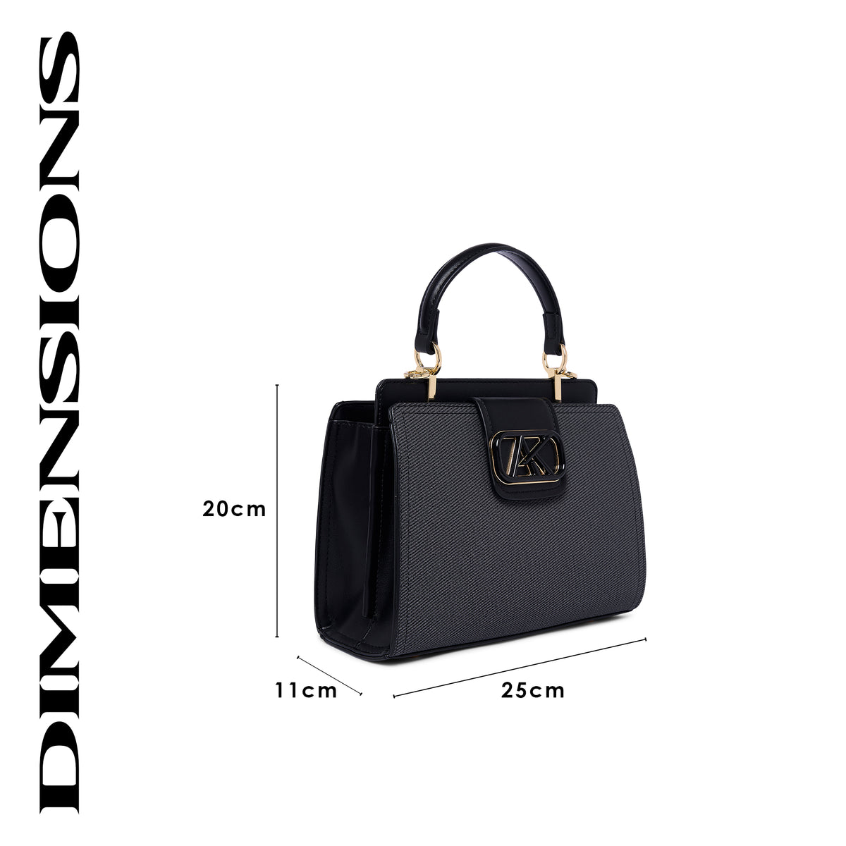 Norbury 25 Medium Satchel Bag Grey