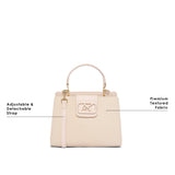Norbury 25 Medium Satchel Bag Off White