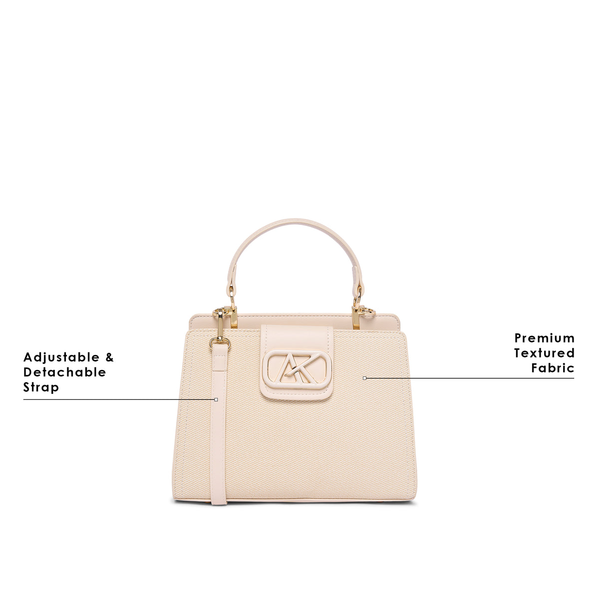 Norbury 25 Medium Satchel Bag Off White