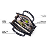 Manor 28 Box Medium Satchel Bag Black
