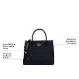 Manor 28 Box Medium Satchel Bag Black