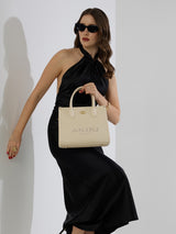 Manor 28 Box Medium Satchel Bag Off White