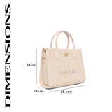 Manor 28 Box Medium Satchel Bag Off White