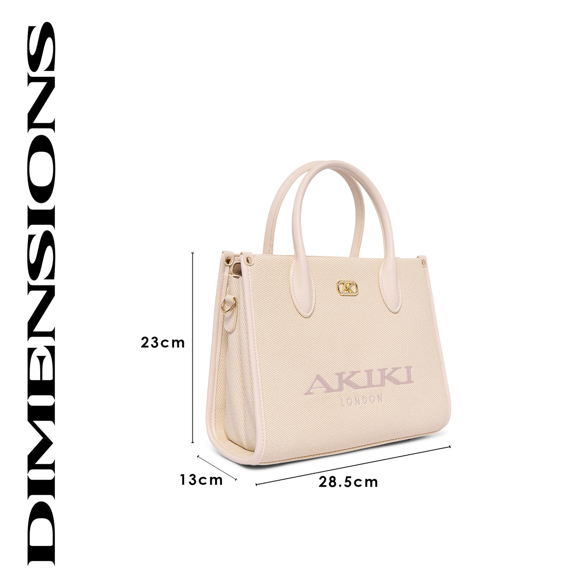 Manor 28 Box Medium Satchel Bag Off White