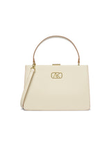 Hackney 30 Frame Medium Handbag Off White