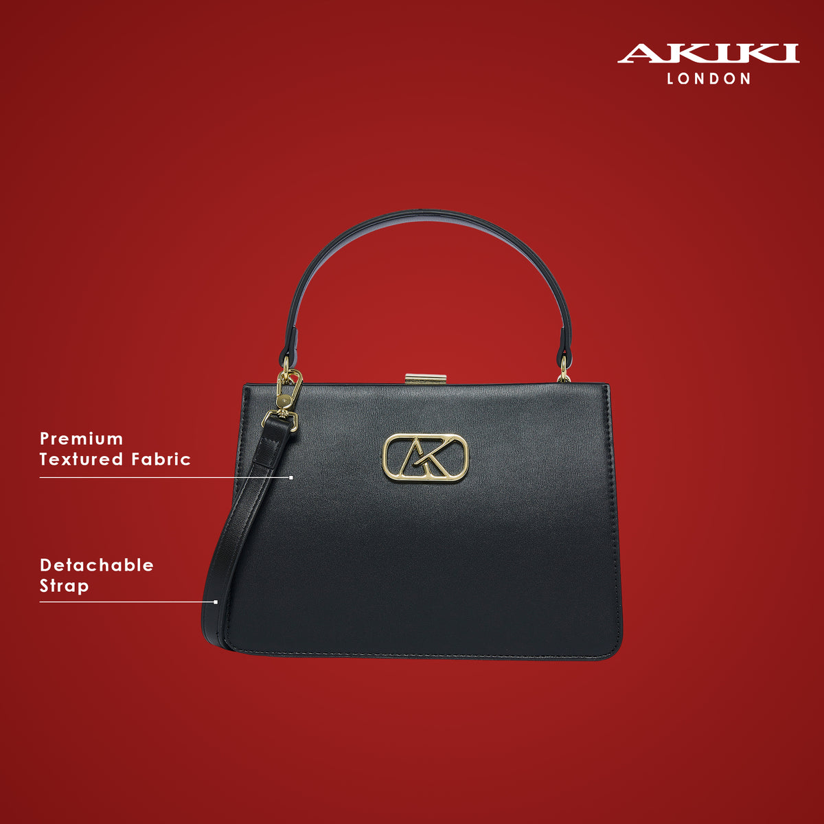 Hackney 23 Frame Small Handbag Black