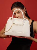 Salisbury 30 Small Handbag White