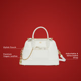 Salisbury 30 Small Handbag White
