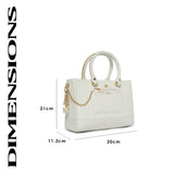 Norwich 30 Small Handbag White