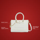 Norwich 30 Small Handbag White