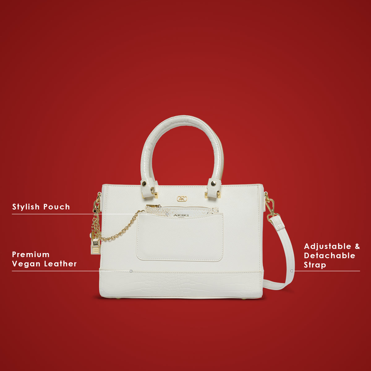 Norwich 30 Small Handbag White