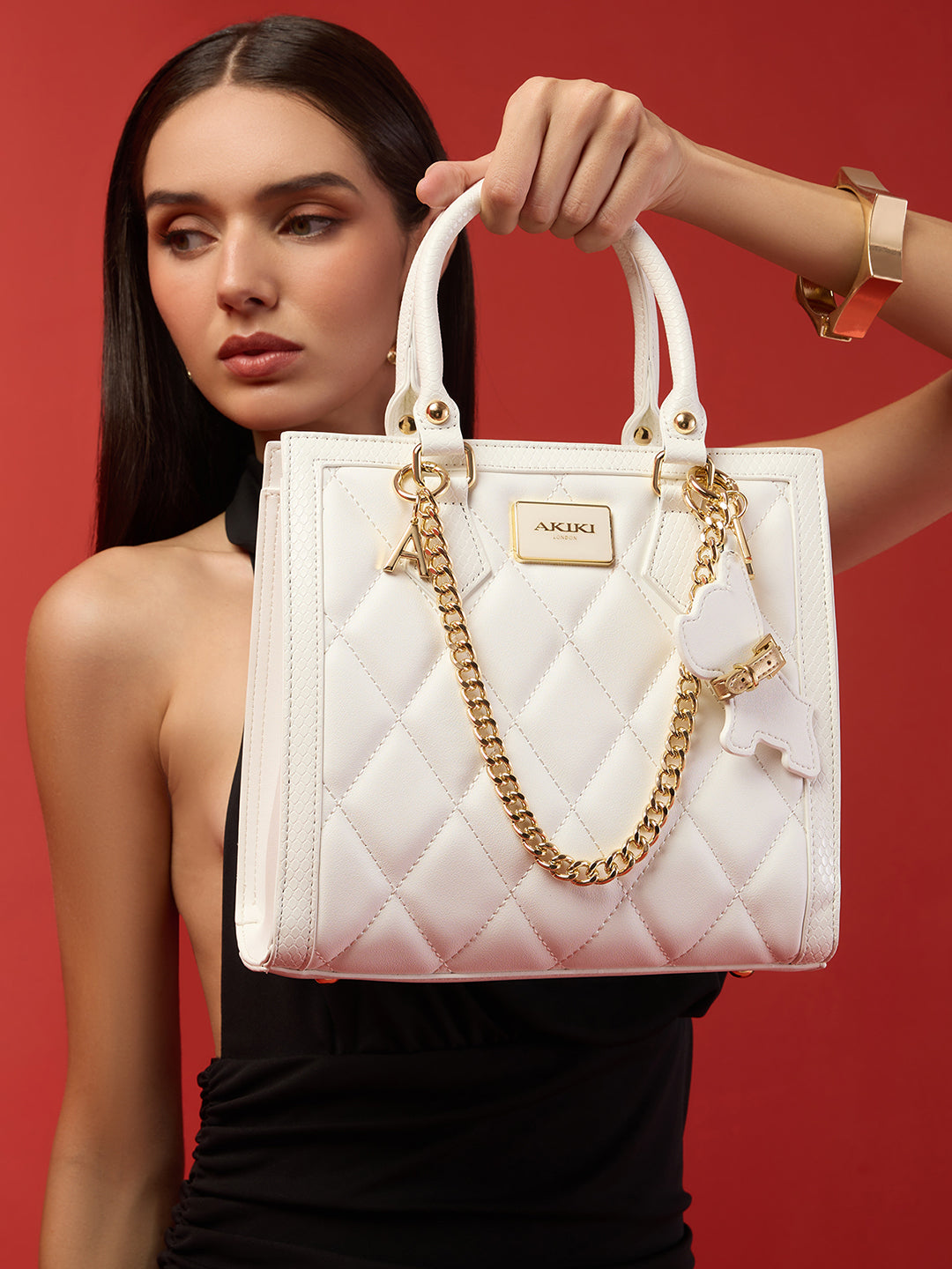 Swinden 25 Box Small Handbag White
