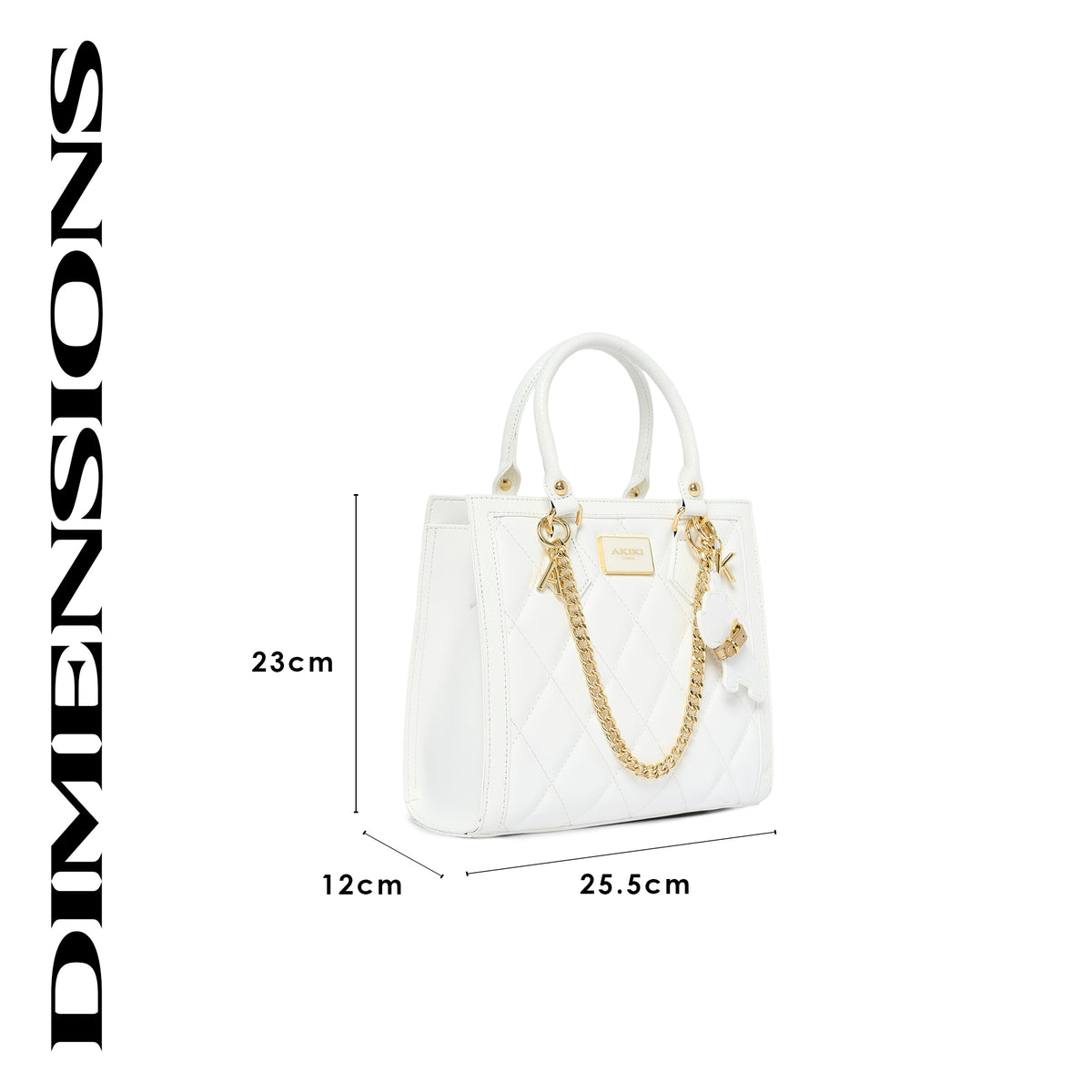Swinden 25 Box Small Handbag White