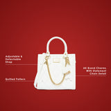 Swinden 25 Box Small Handbag White