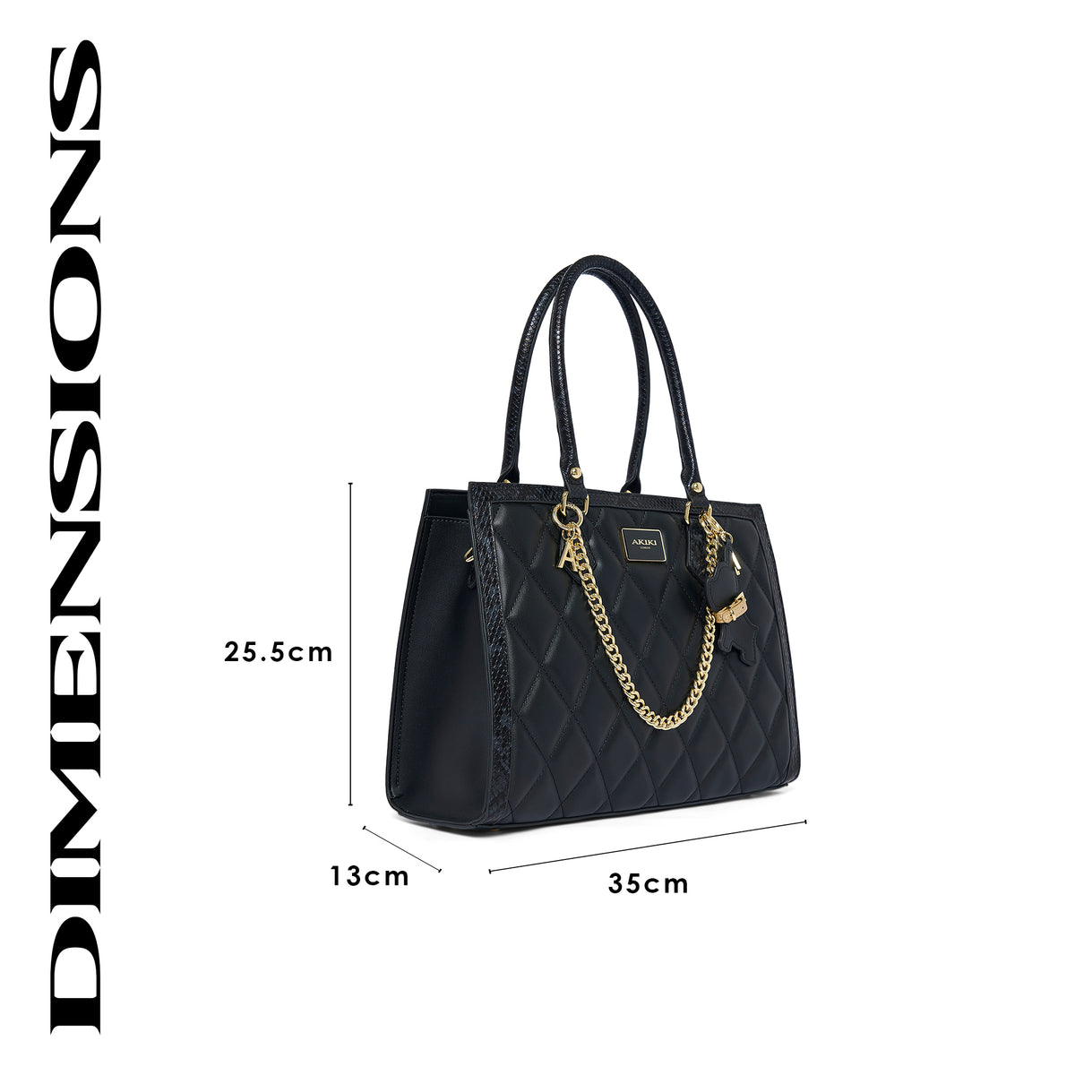 Swinden 35 Box Large Handbag Black