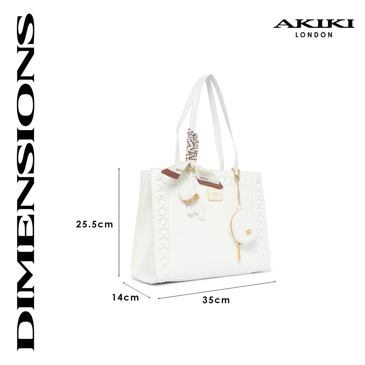 Brackley 35 Box Small Handbag White
