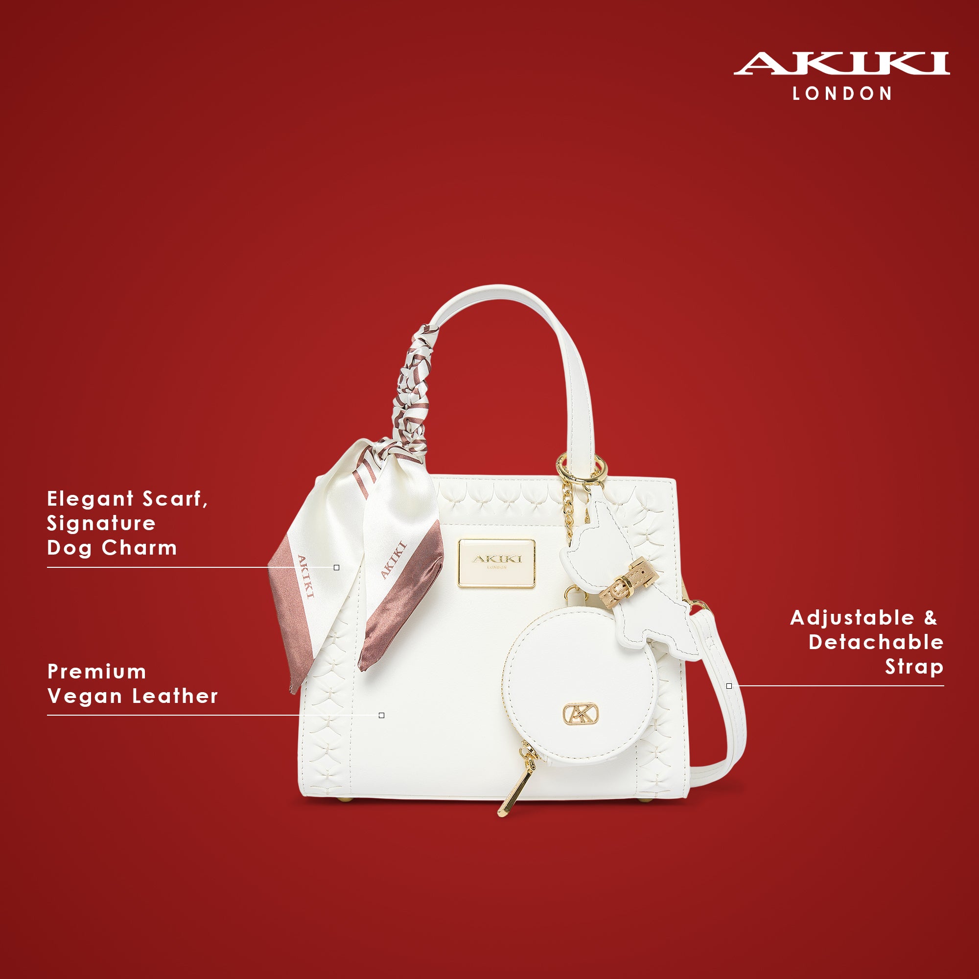 Brackley 21 Box Large Handbag White