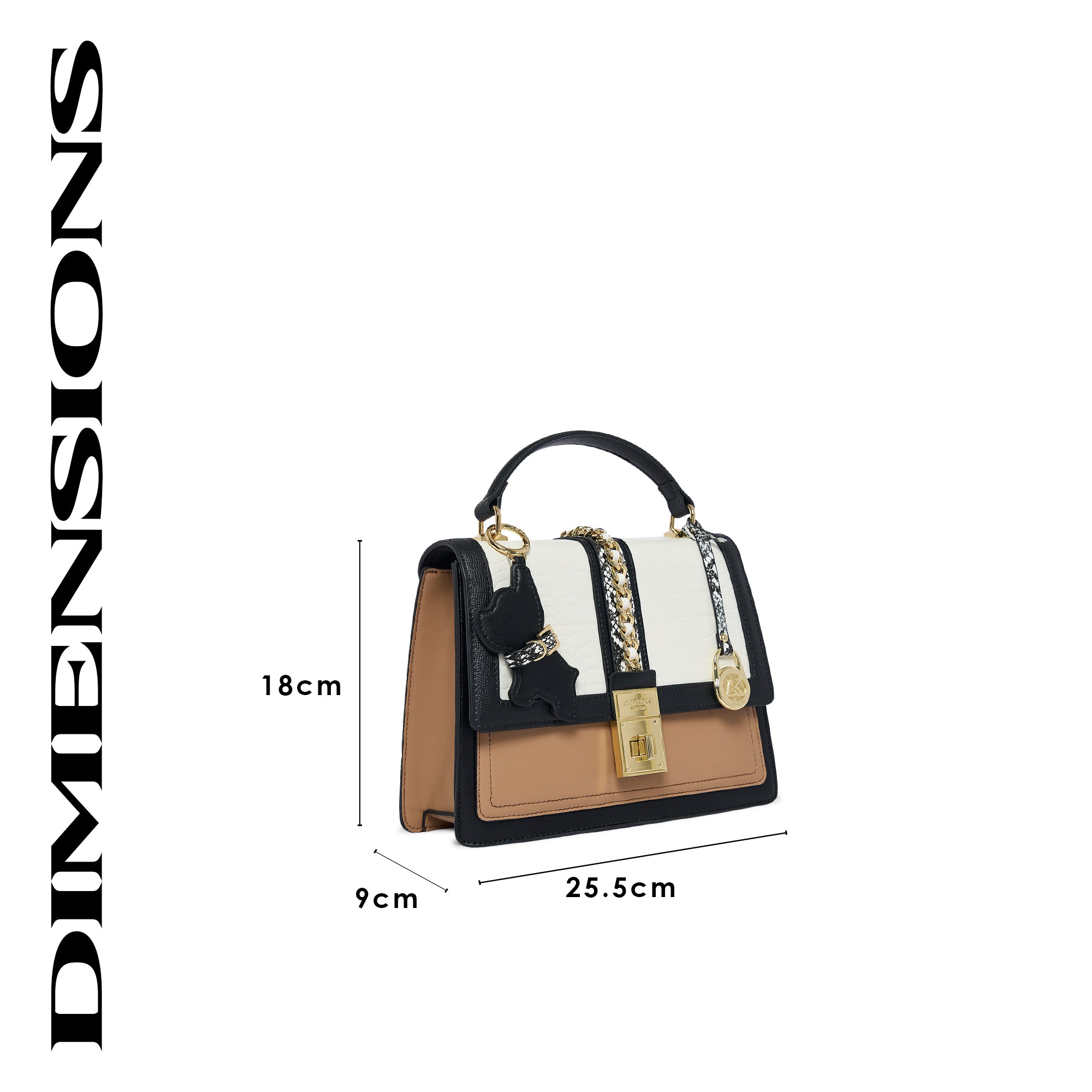 Ledbury 25 Flap Small Handbag Black
