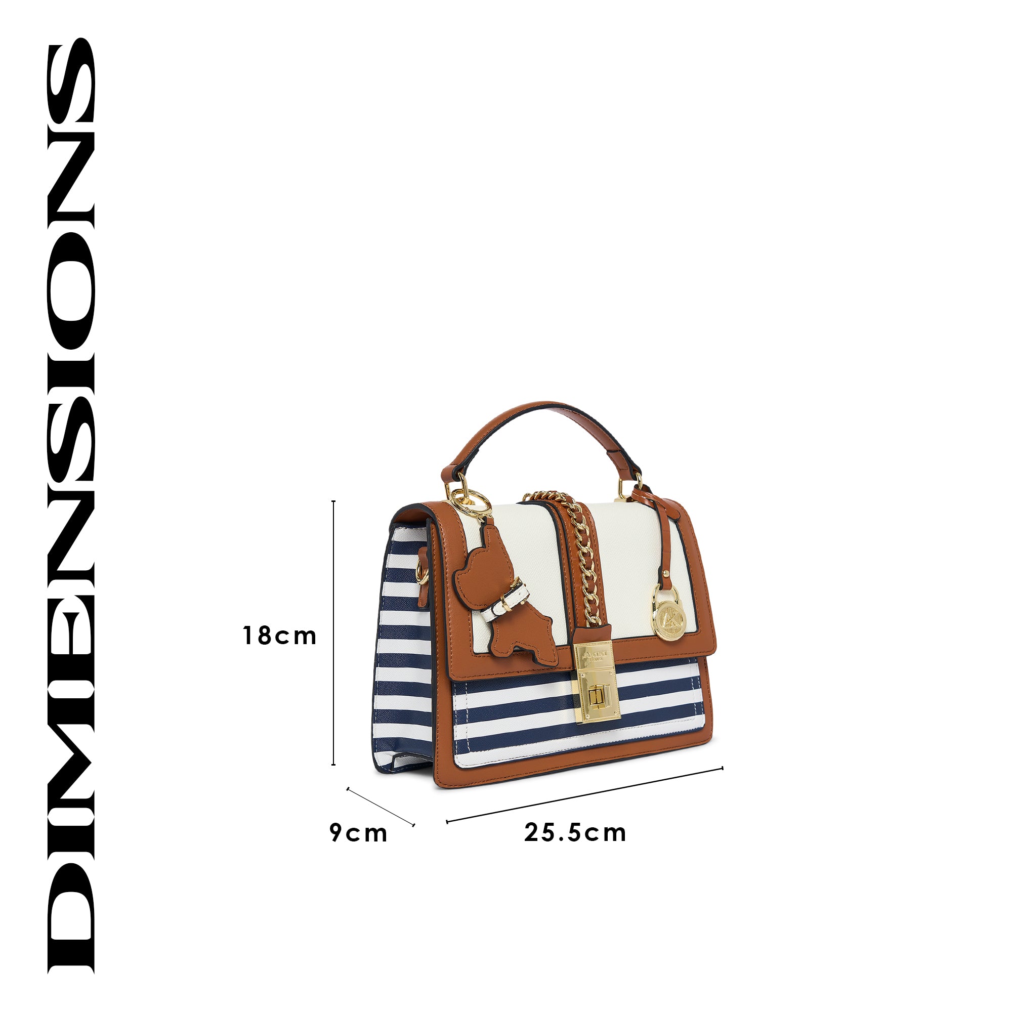 Ledbury 25 Flap Small Handbag Nautical