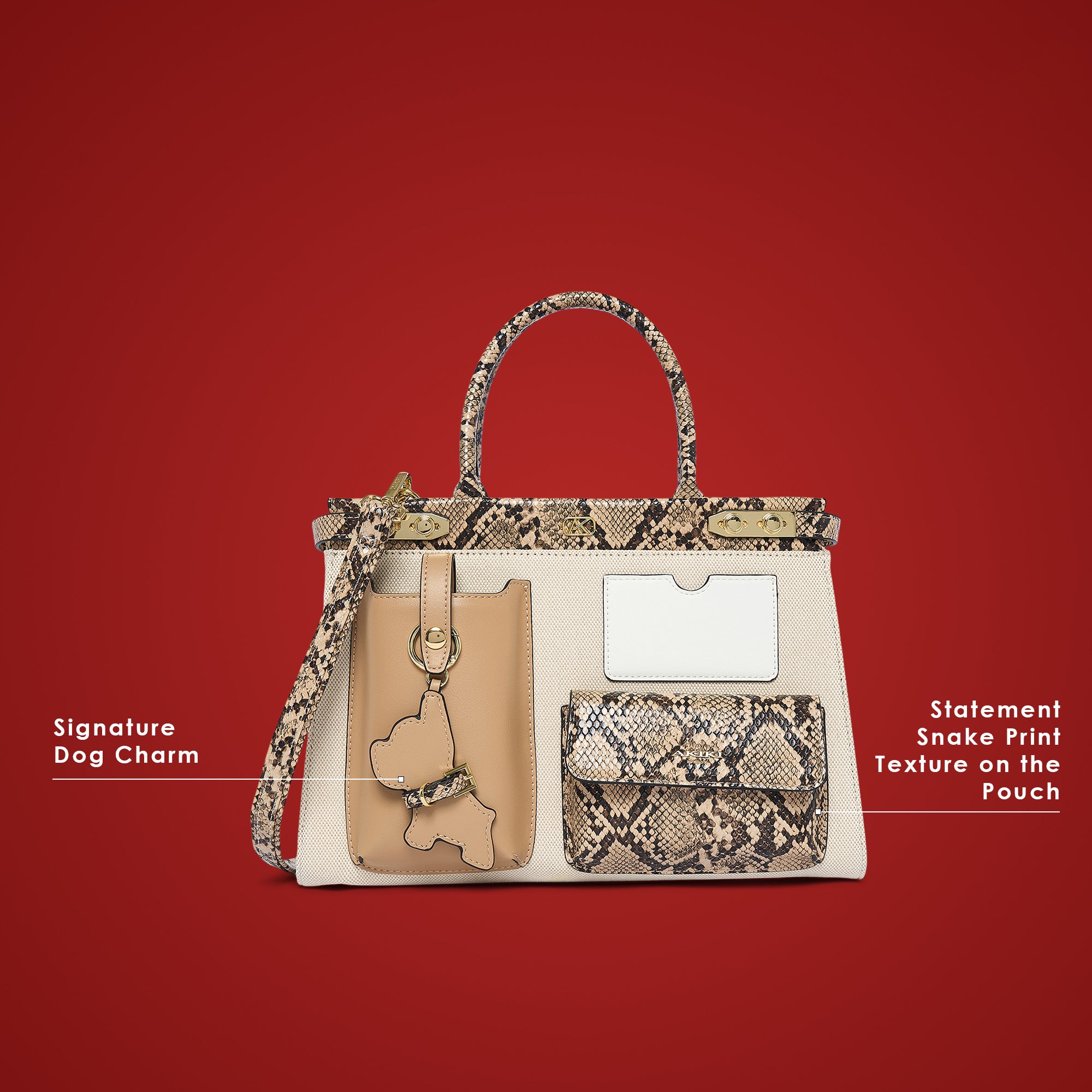 Southall 33 Large Handbag Beige