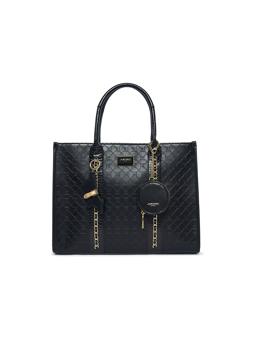 Hounslow 39 Box Large Handbag Black